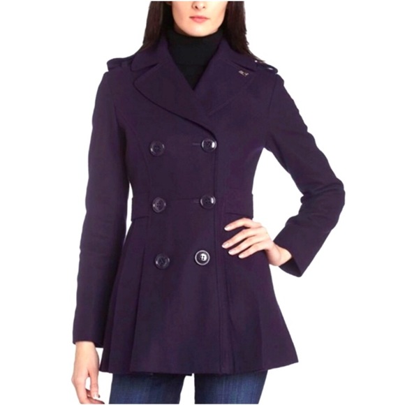 Miss Sixty Jackets & Blazers - Miss Sixty Purple Military Style Coat